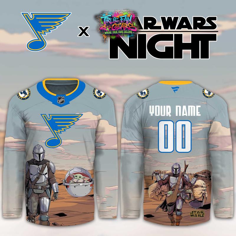 St Louis Blues Star Wars Night 2026 Limited Personalized Hockey Jersey