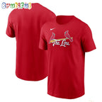 St. Louis Cardinals Nike Red 2024 City Connect Wordmark T Shirt