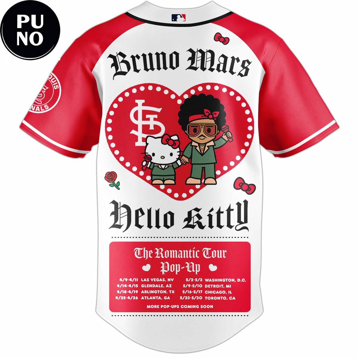 St. Louis Cardinals x Bruno Mars & Hello Kitty 2026 Baseball Jersey