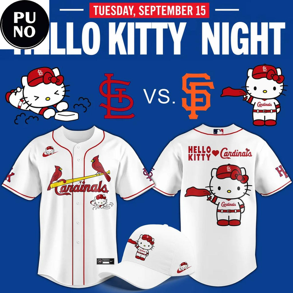 St. Louis Cardinals x Hello Kitty Night 2026 Baseball Jersey