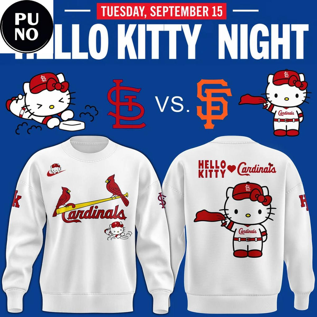 St. Louis Cardinals x Hello Kitty Night 2026 Hoodie T-Shirt