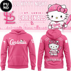 St. Louis Cardinals x Hello Kitty Night 2026 Pink Hoodie T-Shirt
