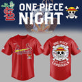 St. Louis Cardinals x One Piece Night Red Jersey - Anime x Baseball Limited Edition