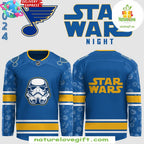 St Louis Blues Star Wars Night 2026 Hockey Jersey Blue