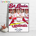St.Louis Cardinals Starting Lineup Est 1900 Wall Art Poster Canvas