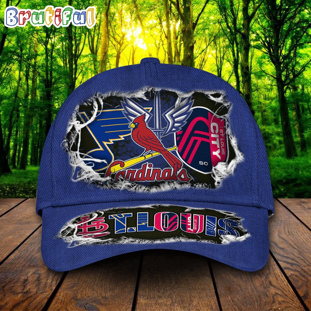 St.Louis Sports All Over Print Baseball Cap Hats