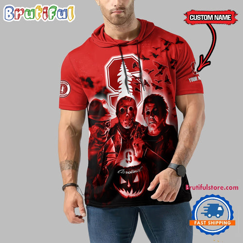 Stanford Cardinal Horror Characters Essential Halloween Sleeveless Hoodie