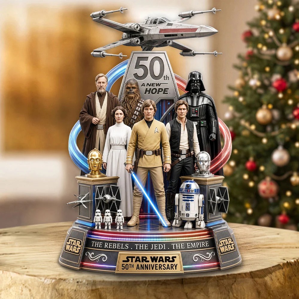 Star Wars 50th Anniversary Custom Shape Acrylic Plaque – TMTHU10210