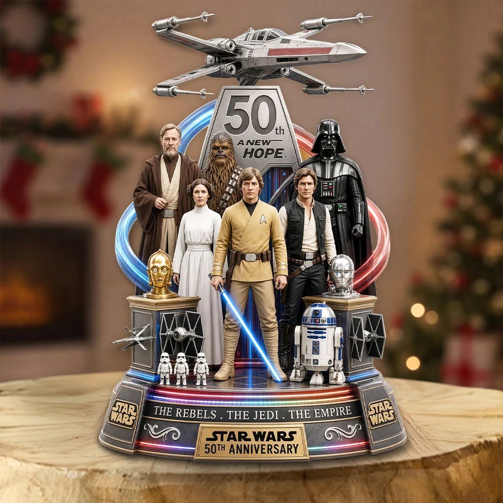 Star Wars 50th Anniversary Custom Shape Acrylic Plaque – TMTHU10210