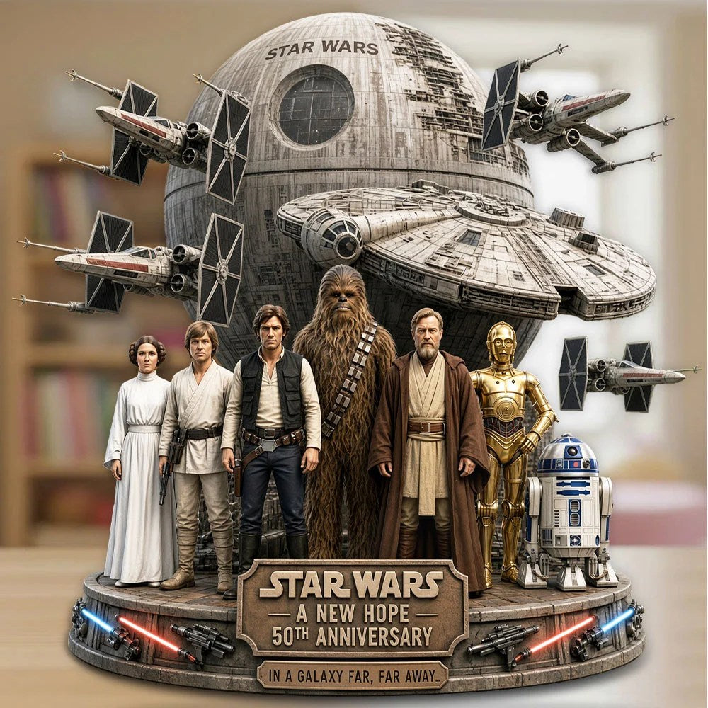 Star Wars 50th Anniversary Custom Shape Acrylic Plaque – TMTHU10211