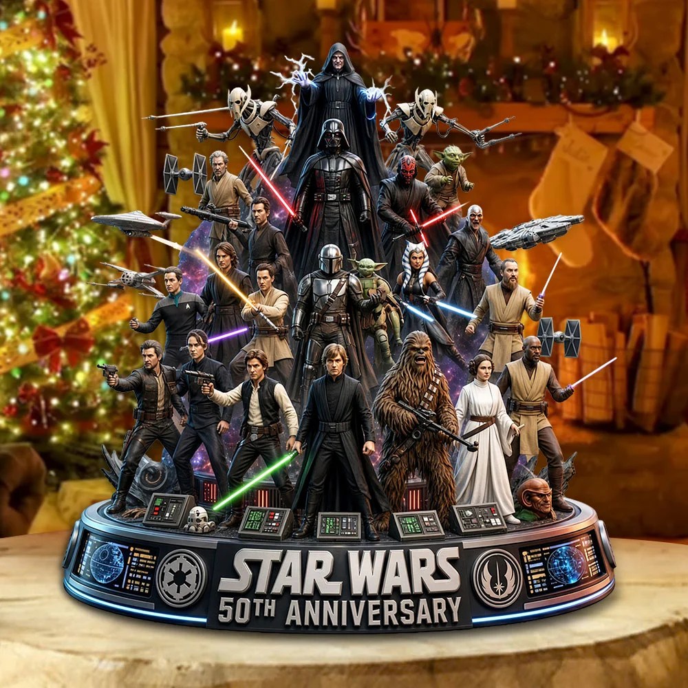 Star Wars 50th Anniversary Custom Shape Acrylic Plaque – TMTHU10213