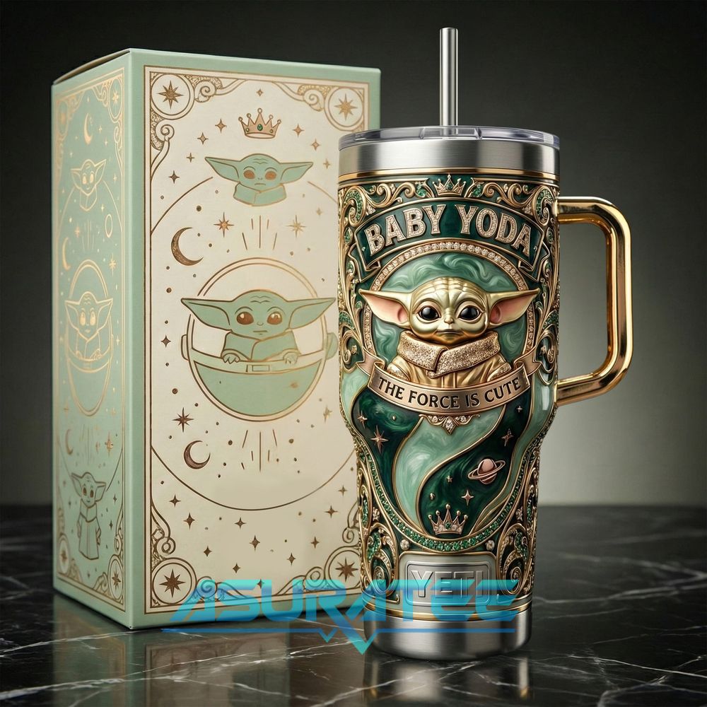 Star Wars Baby Yoda The Force is Cute YETI Tumbler