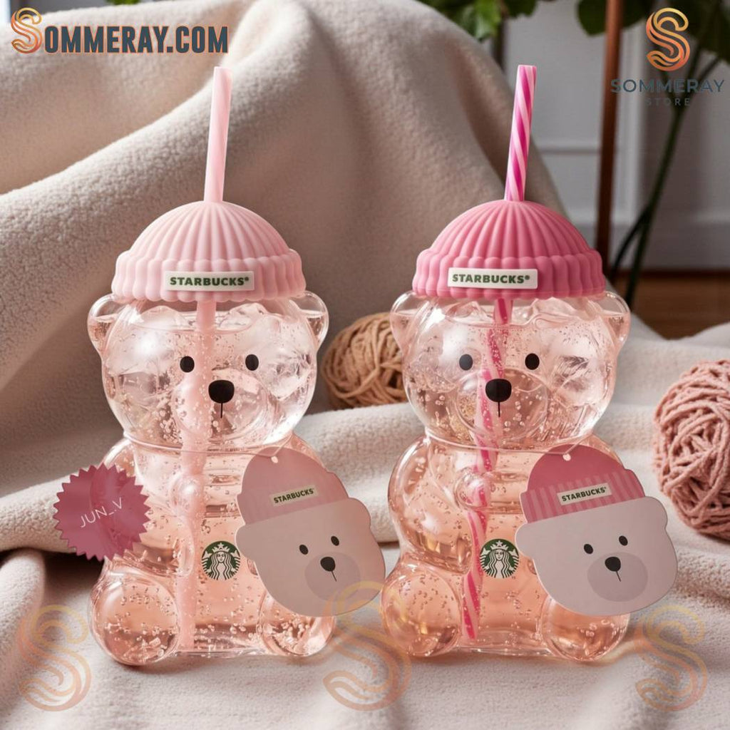 Pink Bearista Starbucks Korea 2026 Glass Cold Cup