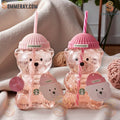 Pink Bearista Starbucks Korea 2026 Glass Cold Cup