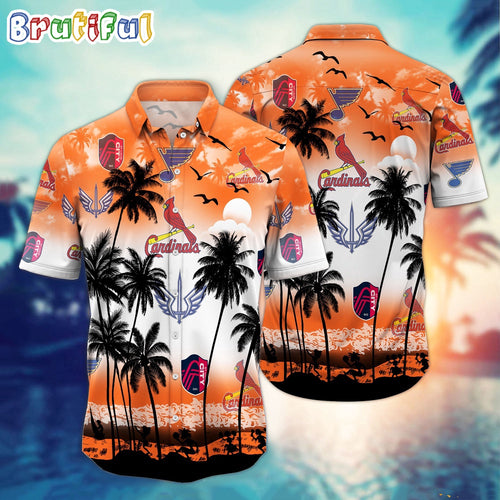 St.louis Sports Palm Tree Trending Hawaiian Shirt