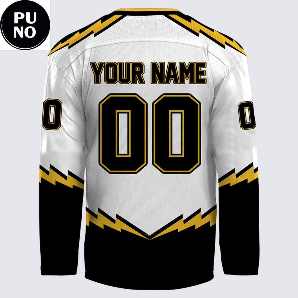 Stockton Thunder 2026 New Logo Viking Gold Personalized Hockey Jersey