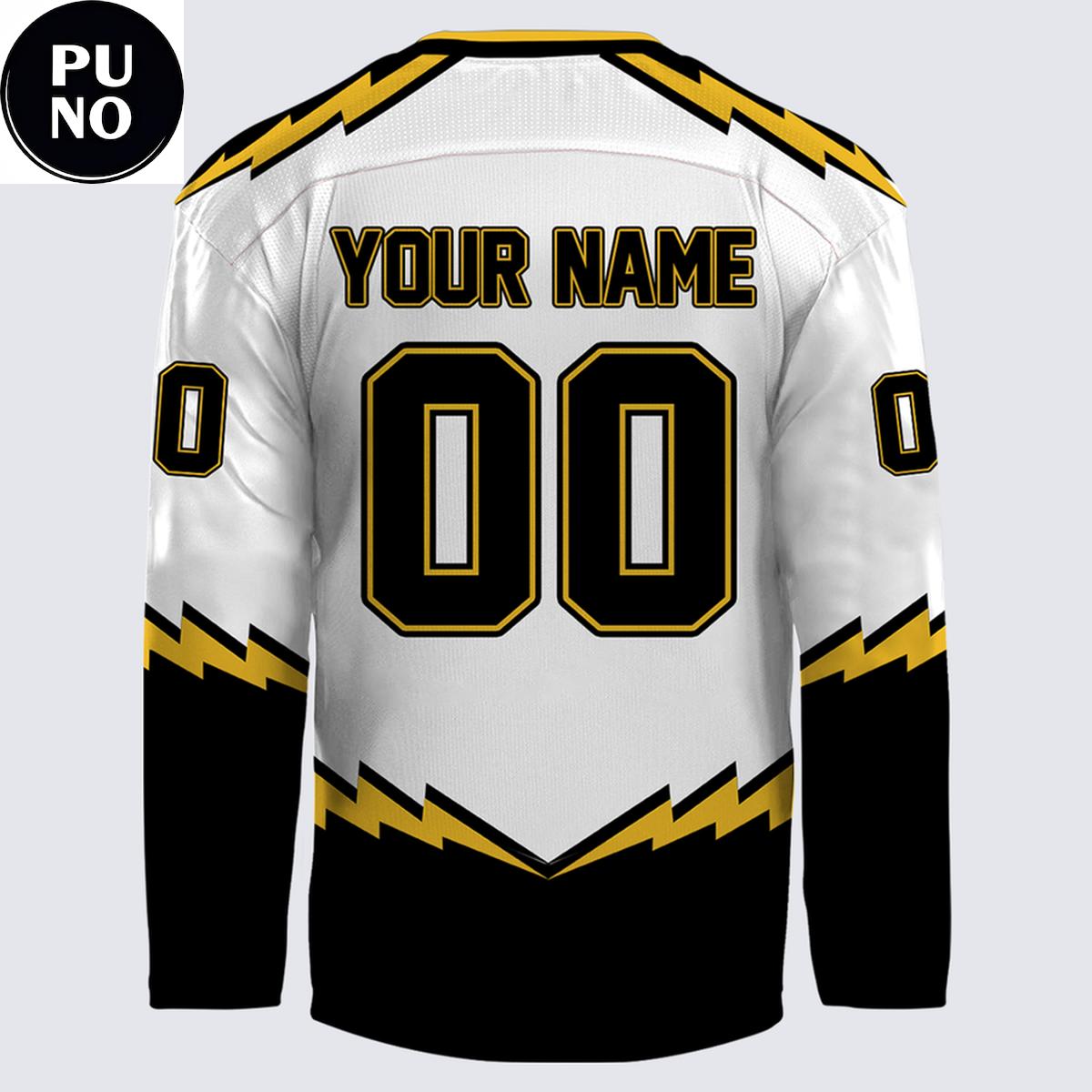 Stockton Thunder 2026 New Logo Viking Gold Personalized Hockey Jersey