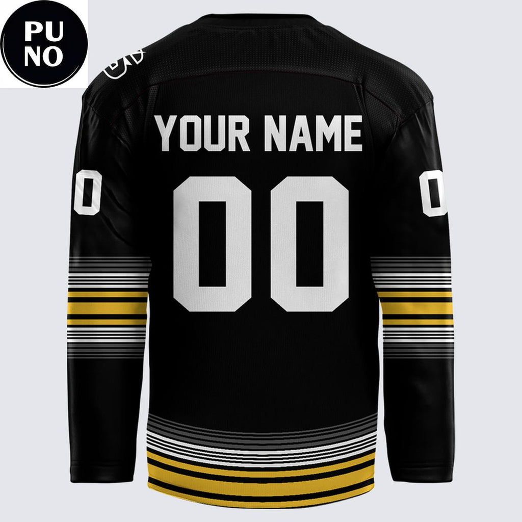 Stockton Thunder 2026 New Logo Viking Gold Personalized Hockey Jersey