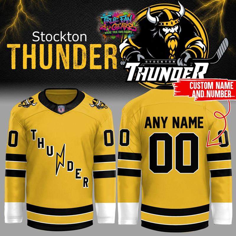 Stockton Thunder FPHL 2026 Custome Limited Edition Hockey Jersey