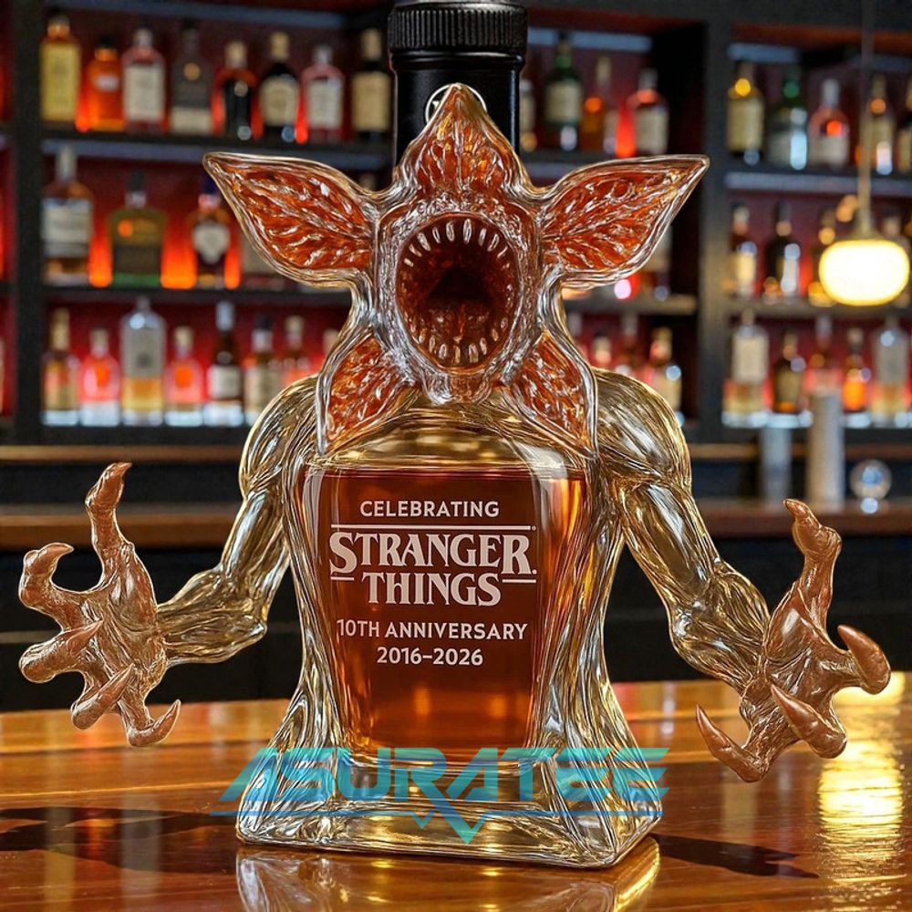 Stranger Things 10th Anniversary Limited Edition Whiskey Bottle