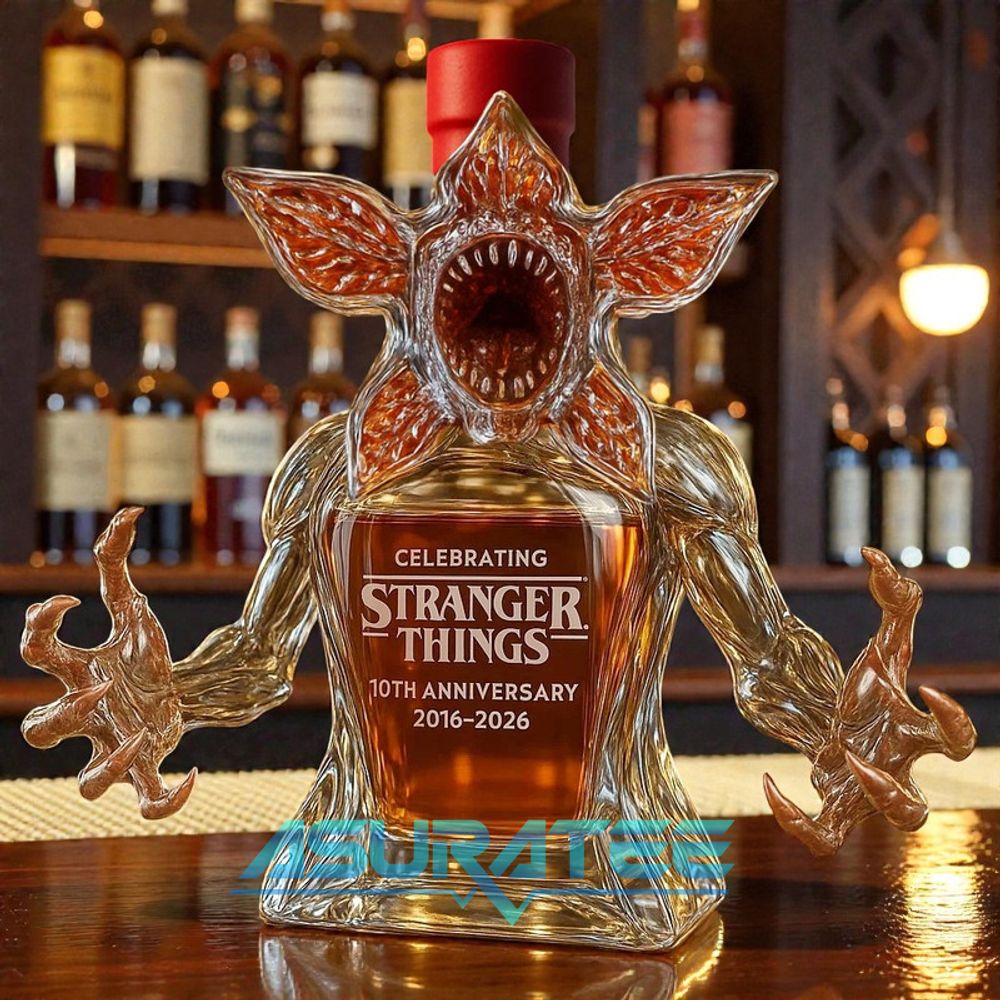 Stranger Things 10th Anniversary Limited Edition Whiskey Bottle
