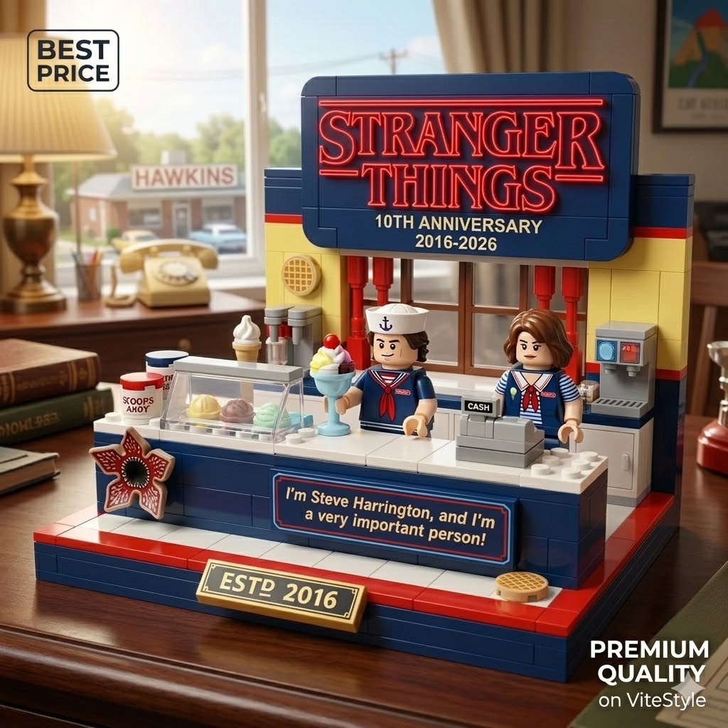 Stranger Things 2016-2026 10th Anniversary Building Blocks