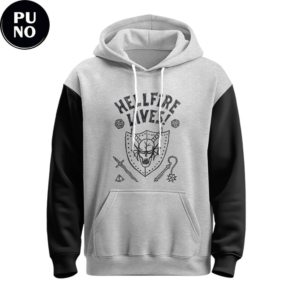Stranger Things Hellfire Lives Ringer Unisex Hoodie Shirt