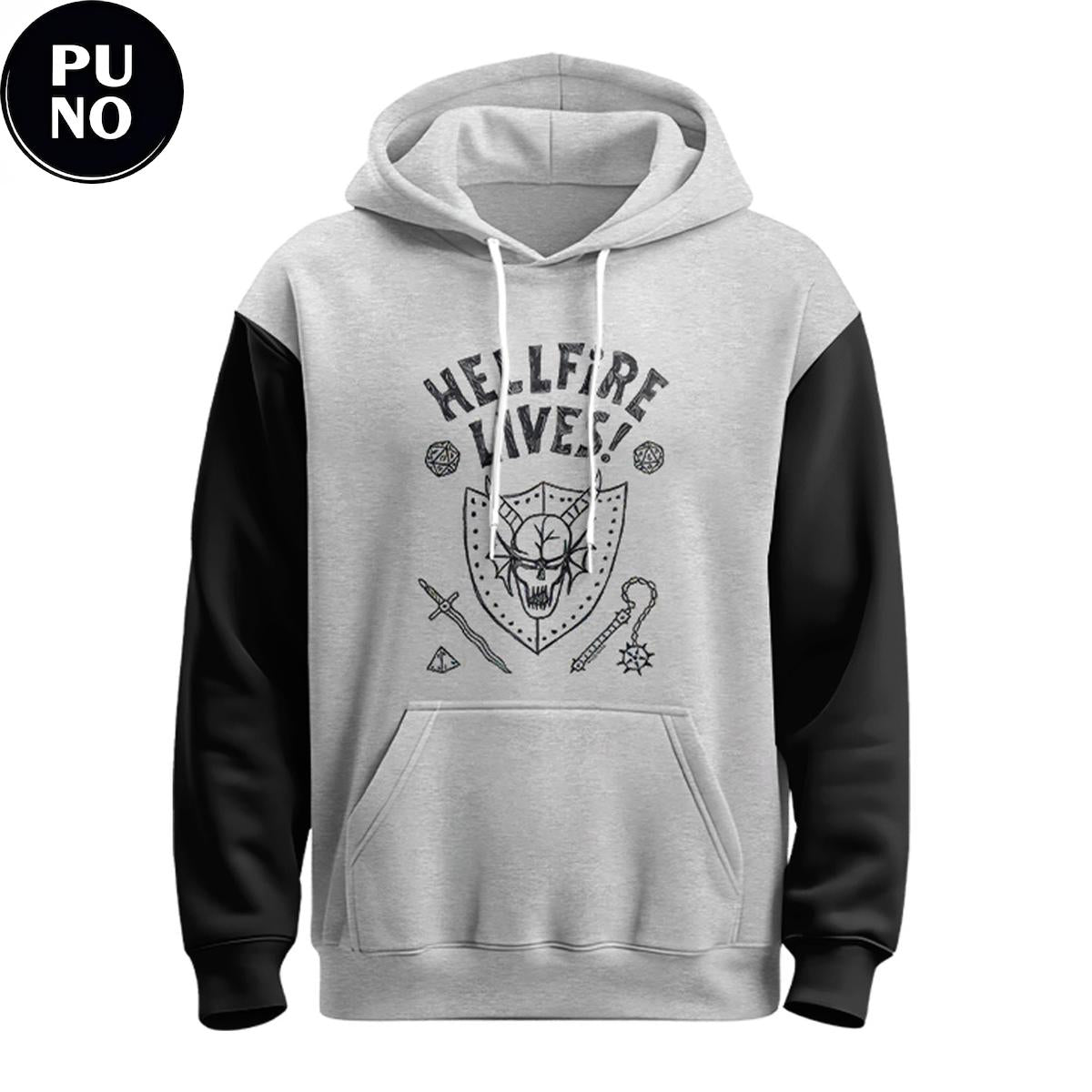 Stranger Things Hellfire Lives Ringer Unisex Hoodie Shirt