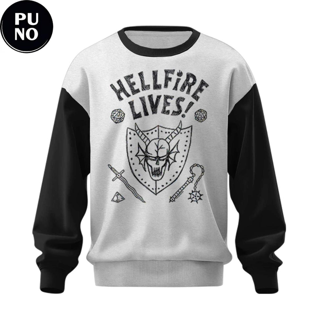 Stranger Things Hellfire Lives Ringer Unisex Hoodie Shirt