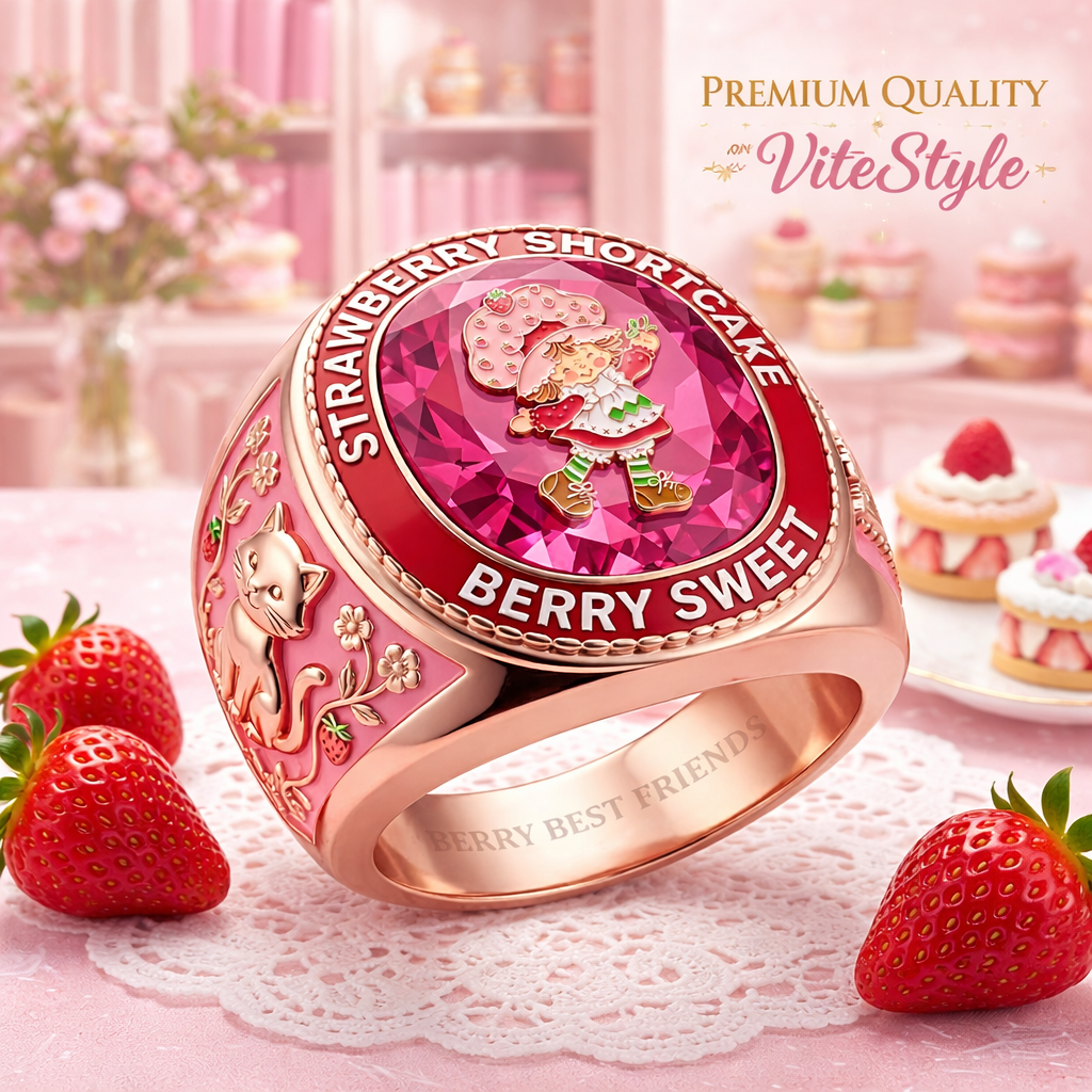HOT Strawberry Shortcake Berry Sweet Championship 3D Ring
