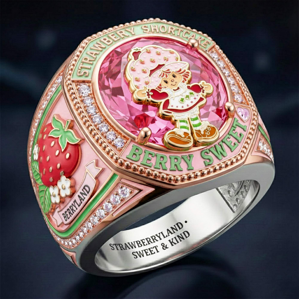 HOT Strawberry Shortcake Berry Sweet Championship 3D Ring