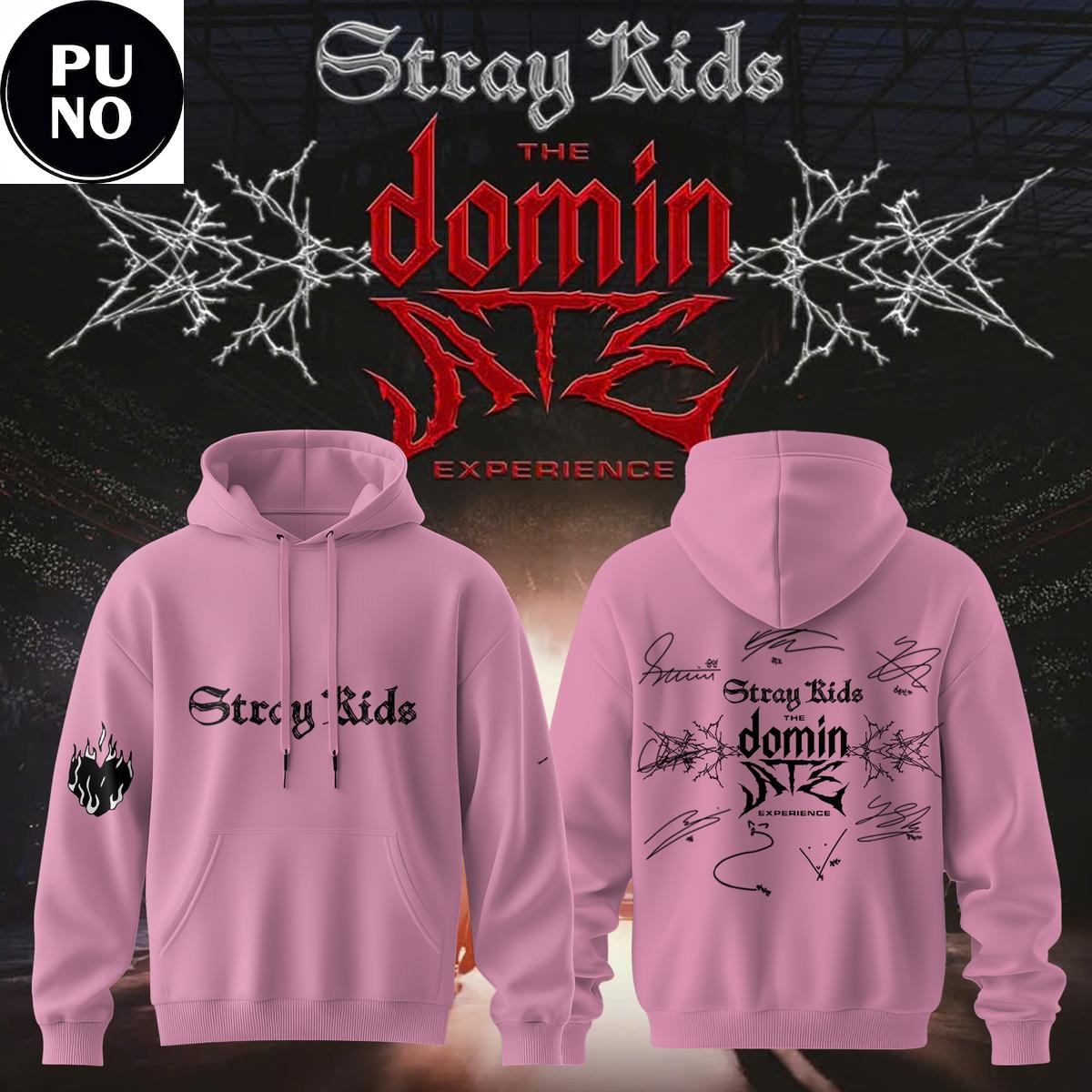 Stray Kids The dominATE Experience 2026 Pink Hoodie