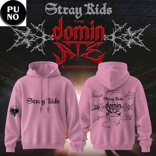 Stray Kids The dominATE Experience 2026 Pink Hoodie