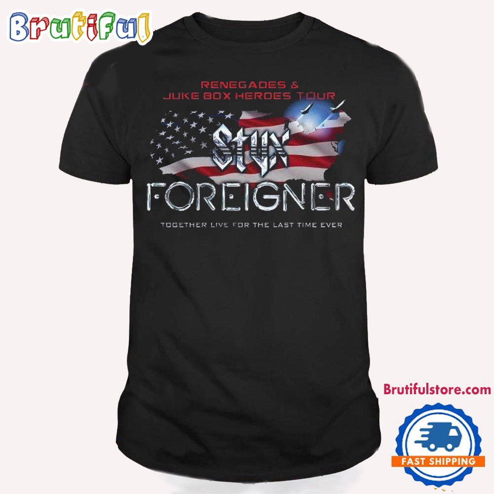 Styx And Foreigner Summer 2024 Tour T Shirt