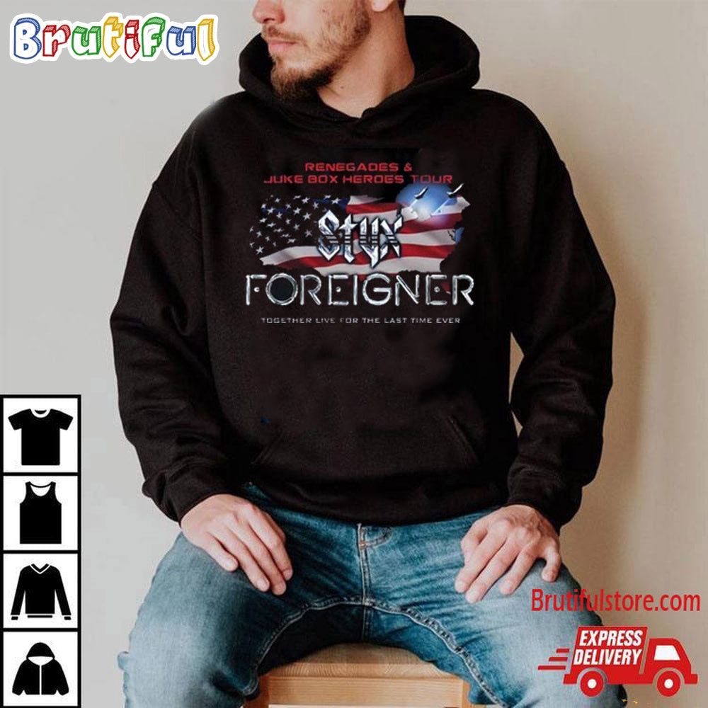 Styx And Foreigner Summer 2024 Tour T Shirt