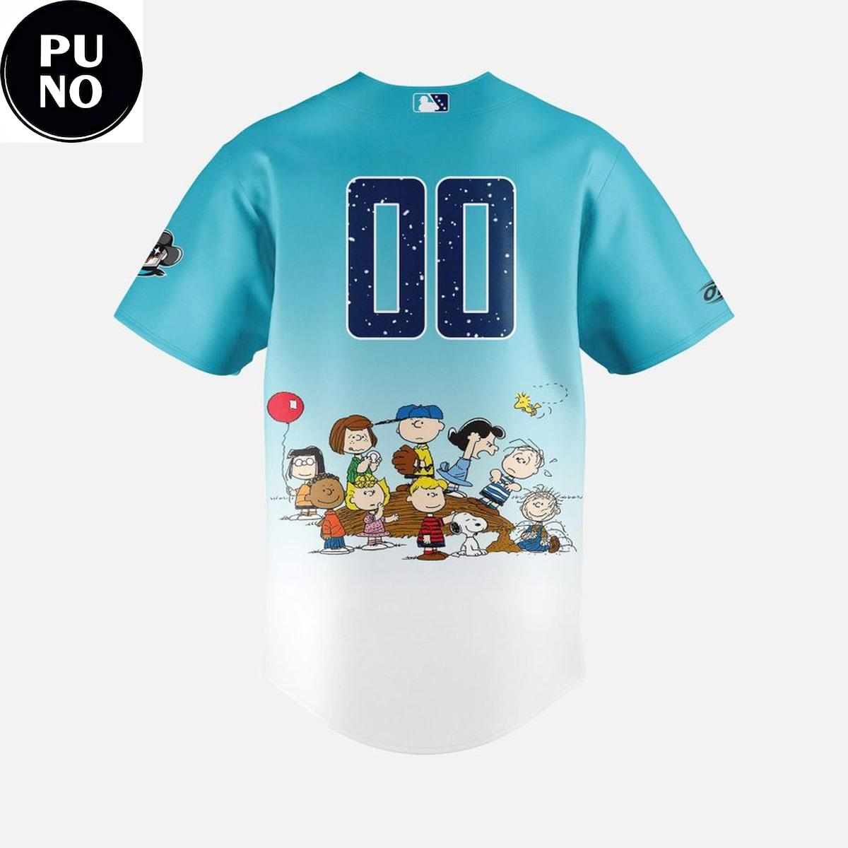 Sugar Land Space Cowboys x Peanuts Night 2026 Personalized Baseball Jersey