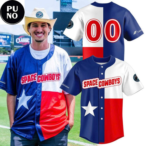 Sugar Land Space Cowboys x Texas Flag 2026 Personalized Baseball Jersey