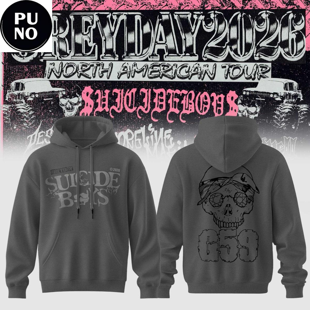 Suicideboys Greyday 2026 North American Tour Hoodie T-Shirt
