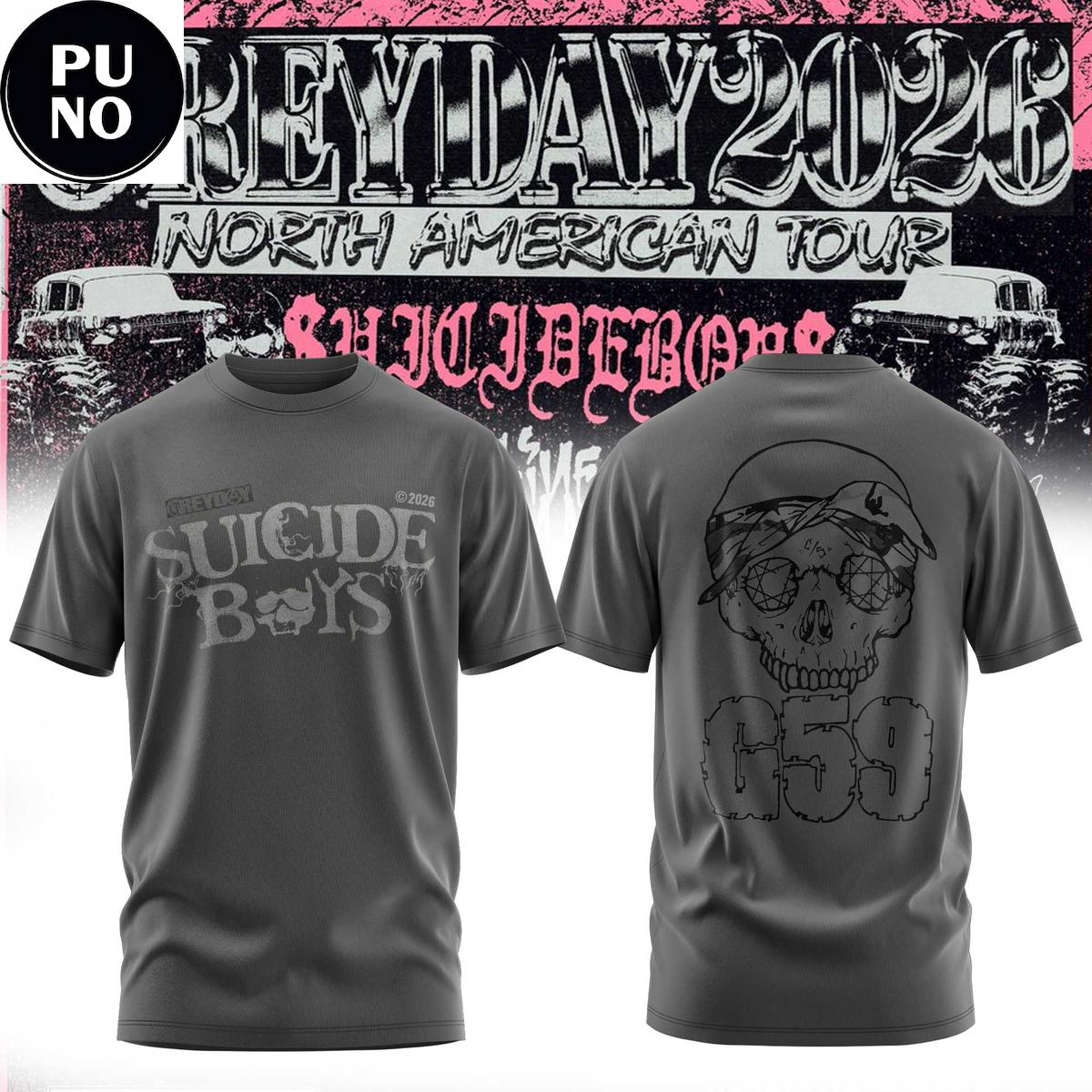 Suicideboys Greyday 2026 North American Tour Hoodie T-Shirt