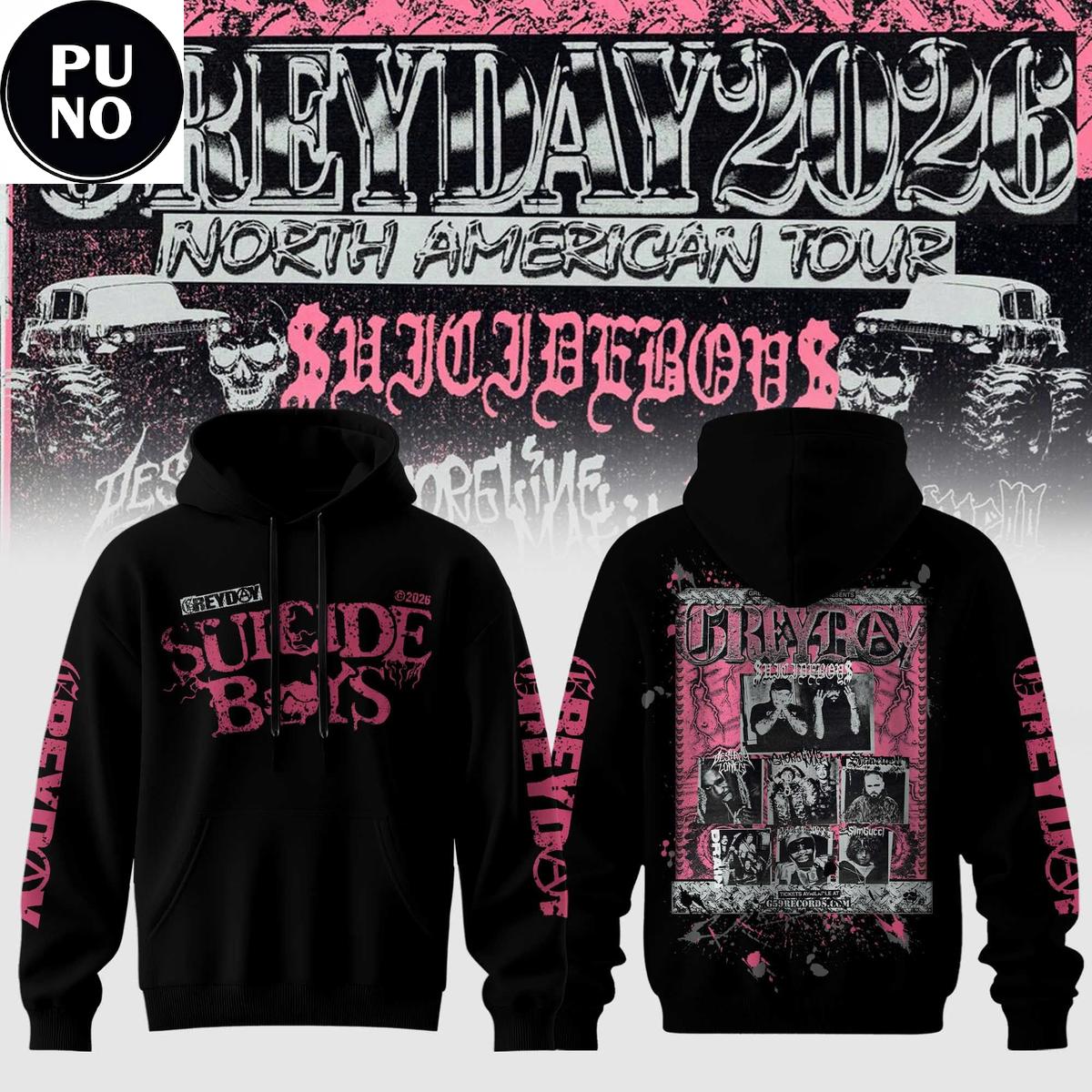 Suicideboys Greyday 2026 Tour Hoodie