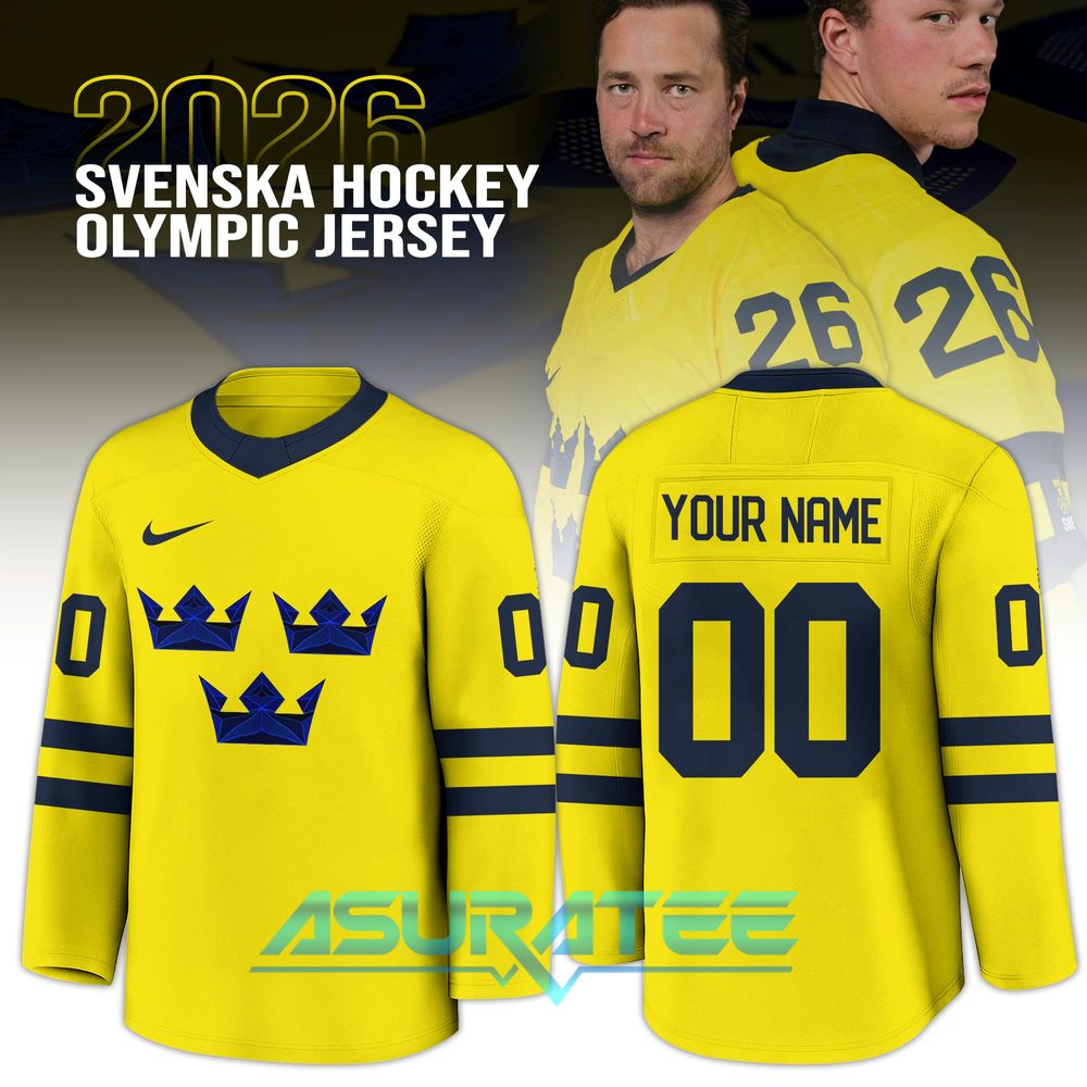Sweden Olympic 2026 National Ice Hockey Team Jersey
