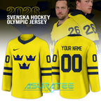 Sweden Olympic 2026 National Ice Hockey Team Jersey