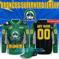 Swift Current Broncos 2026 Superhero Night Special Hockey Jersey