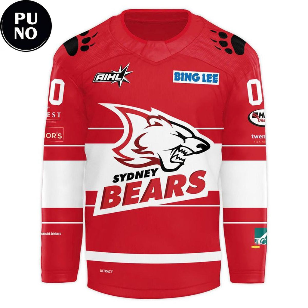 Sydney Bears 2026 New Exclusive Personalized Hockey Jersey