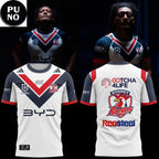 Sydney Roosters 2026 Adidas Mens Away Hoodie T-Shirt