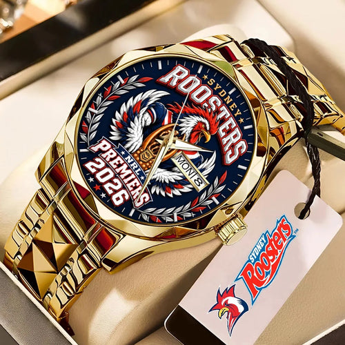 Sydney Roosters 2026 Premiers Alloy Luxury Quartz Watch – TMTHU10169