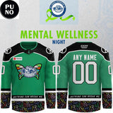 Syracuse Crunch Mental Wellness Night 2026 Personalized Hockey Jersey