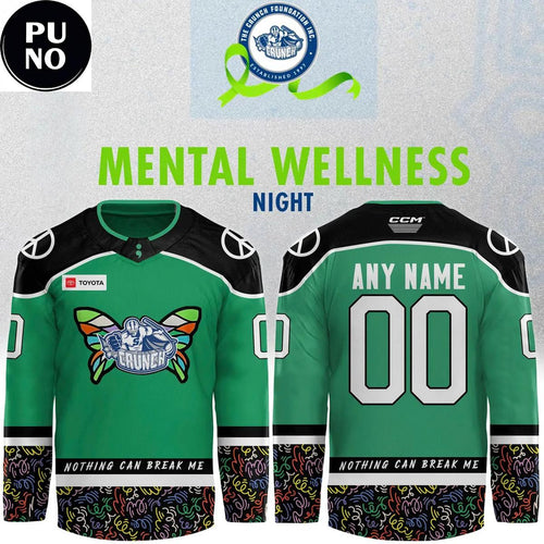 Syracuse Crunch Mental Wellness Night 2026 Personalized Hockey Jersey