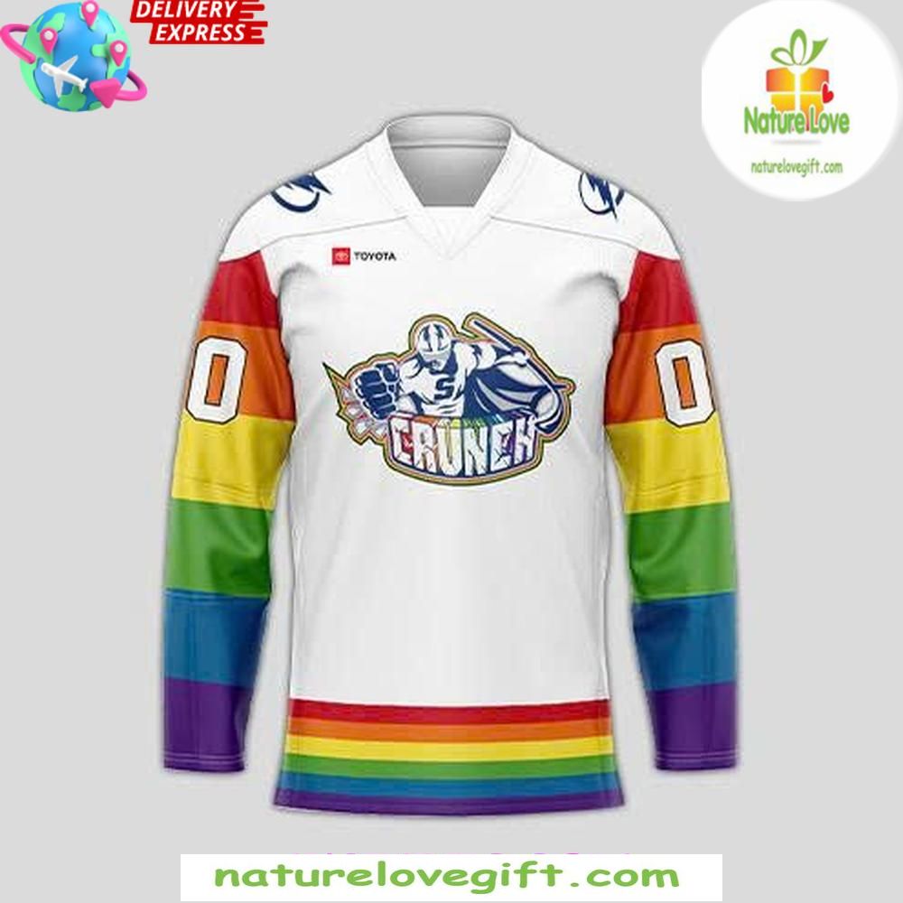 Syracuse Crunch 2026 Pride Hockey Jersey White