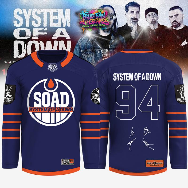 System of a Down Europe UK Stadium SOAD Tour 2026 Hockey Jersey